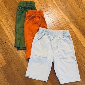 Tea Collection Kids' Shorts Trio - Green, Orange, White